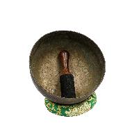 [old], Buddhist Hand Beaten Ultabati Singing Bowl, With Plain Design, [select Accessories]