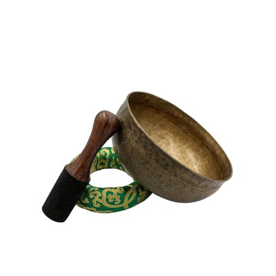 [old], Buddhist Hand Beaten Ultabati Singing Bowl, With Plain Design, [select Accessories]
