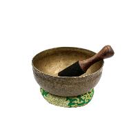 [old], Buddhist Hand Beaten Ultabati Singing Bowl, With Plain Design, [select Accessories]