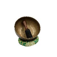 [old], Buddhist Hand Beaten Ultabati Singing Bowl, With Plain Design, [select Accessories]