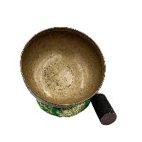 [old], Buddhist Hand Beaten Ultabati Singing Bowl, With Plain Design, [select Accessories]