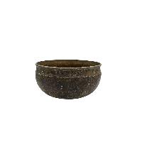 [old], Buddhist Hand Beaten Ultabati Singing Bowl, With Plain Design, [select Accessories]