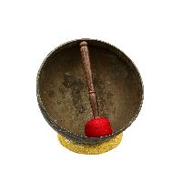 [old], Buddhist Hand Beaten Ultabati Singing Bowl, With Plain Design, [select Accessories]