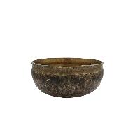 [super Quality], [old], Buddhist Hand Beaten Ultabati Singing Bowl, With Plain Design, [select Accessories]