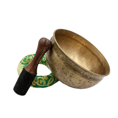 [old], Buddhist Hand Beaten Ultabati Singing Bowl, With Plain Design, [select Accessories]