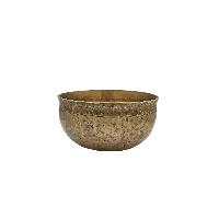 [old], Buddhist Hand Beaten Ultabati Singing Bowl, With Plain Design, [select Accessories]