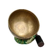 [old], Buddhist Hand Beaten Ultabati Singing Bowl, With Plain Design, [select Accessories]