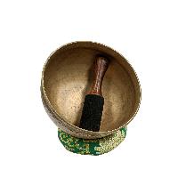 [old], Buddhist Hand Beaten Ultabati Singing Bowl, With Plain Design, [select Accessories]
