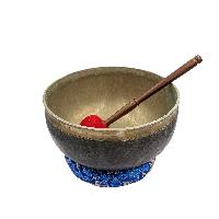 [old], Buddhist Hand Beaten Ultabati Singing Bowl, With Plain Design
