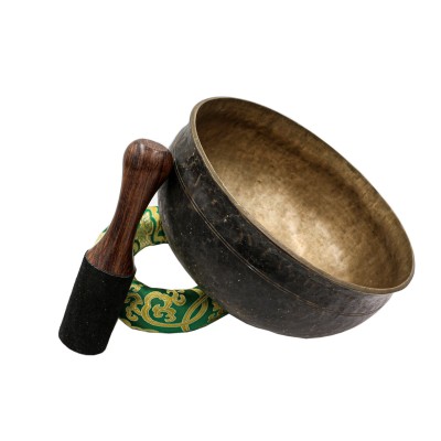 [old], Buddhist Hand Beaten Ultabati Singing Bowl, With Plain Design