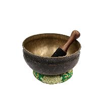 [old], Buddhist Hand Beaten Ultabati Singing Bowl, With Plain Design