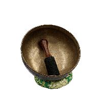 [old], Buddhist Hand Beaten Ultabati Singing Bowl, With Plain Design