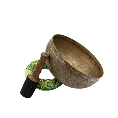 [old], Buddhist Hand Beaten Ultabati Singing Bowl, With Plain Design, [select Accessories]