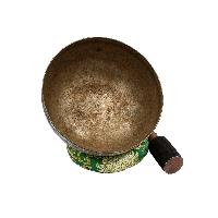 [old], Buddhist Hand Beaten Ultabati Singing Bowl, With Plain Design, [select Accessories]