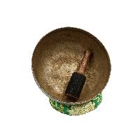 [old], Buddhist Hand Beaten Ultabati Singing Bowl, With Plain Design, [select Accessories]