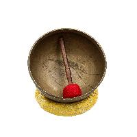 [super Quality], [old], Buddhist Hand Beaten Ultabati Singing Bowl, With Plain Design, [select Accessories]