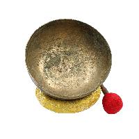 [old], Buddhist Hand Beaten Ultabati Singing Bowl, With Plain Design