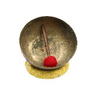 [old], Buddhist Hand Beaten Ultabati Singing Bowl, With Plain Design