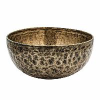[old], Buddhist [real Antique] Hand Beaten [jambati] Singing Bowl, [select Accessories]