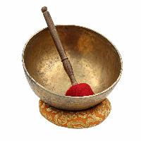 [old], Buddhist [real Antique] Hand Beaten [jambati] Singing Bowl, [select Accessories]