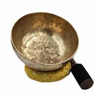 [old], Buddhist [real Antique] Hand Beaten [jambati] Singing Bowl, [select Accessories]
