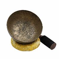 [old], Buddhist [real Antique] Hand Beaten [jambati] Singing Bowl, [select Accessories]