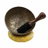 [old], Buddhist [real Antique] Hand Beaten [jambati] Singing Bowl, [select Accessories]