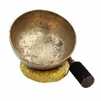 [old], Buddhist [real Antique] Hand Beaten [jambati] Singing Bowl, [select Accessories]