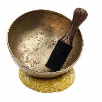 [old], Buddhist [real Antique] Hand Beaten [jambati] Singing Bowl, [select Accessories]