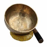 [old], Buddhist [real Antique] Hand Beaten [jambati] Singing Bowl, [select Accessories]