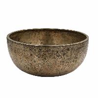 [old], Buddhist [real Antique] Hand Beaten [jambati] Singing Bowl, [select Accessories]