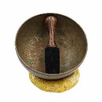 [old], Buddhist [real Antique] Hand Beaten [jambati] Singing Bowl, [select Accessories]