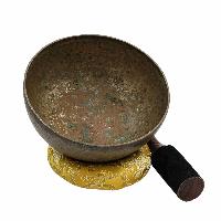[old], Buddhist [real Antique] Hand Beaten [jambati] Singing Bowl, [select Accessories]