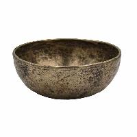 [old], Buddhist [real Antique] Hand Beaten [jambati] Singing Bowl, [select Accessories]