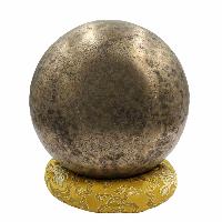 [old], Buddhist [real Antique] Hand Beaten [jambati] Singing Bowl, [select Accessories]