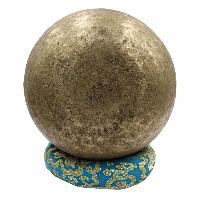 [old], Buddhist [real Antique] Hand Beaten [jambati] Singing Bowl, [select Accessories]