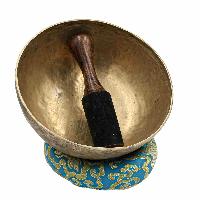 [old], Buddhist [real Antique] Hand Beaten [jambati] Singing Bowl, [select Accessories]