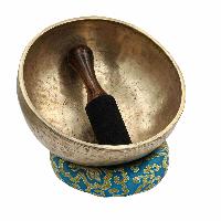 [old], Buddhist [real Antique] Hand Beaten [jambati] Singing Bowl, [select Accessories]