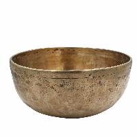 [old], Buddhist [real Antique] Hand Beaten [jambati] Singing Bowl, [select Accessories]