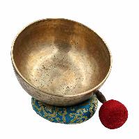 [old], Buddhist [real Antique] Hand Beaten [jambati] Singing Bowl, [select Accessories]