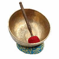 [old], Buddhist [real Antique] Hand Beaten [jambati] Singing Bowl, [select Accessories]