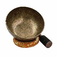 [old], Buddhist [real Antique] Hand Beaten [jambati] Singing Bowl, [select Accessories]