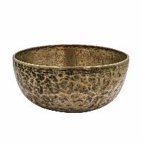 [old], Buddhist [real Antique] Hand Beaten [jambati] Singing Bowl, [select Accessories]