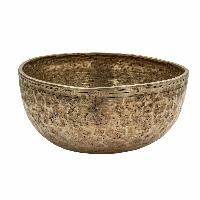 [old], Buddhist [real Antique] Hand Beaten [jambati] Singing Bowl, [select Accessories]