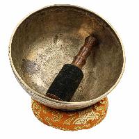 [old], Buddhist [real Antique] Hand Beaten [jambati] Singing Bowl, [select Accessories]
