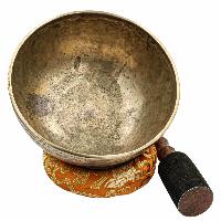 [old], Buddhist [real Antique] Hand Beaten [jambati] Singing Bowl, [select Accessories]