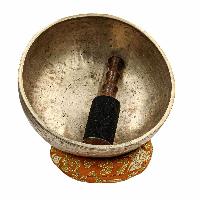 [old], Buddhist [real Antique] Hand Beaten [jambati] Singing Bowl, [select Accessories]