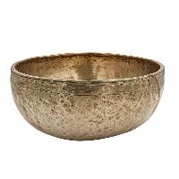 [old], Buddhist [real Antique] Hand Beaten [jambati] Singing Bowl, [select Accessories]