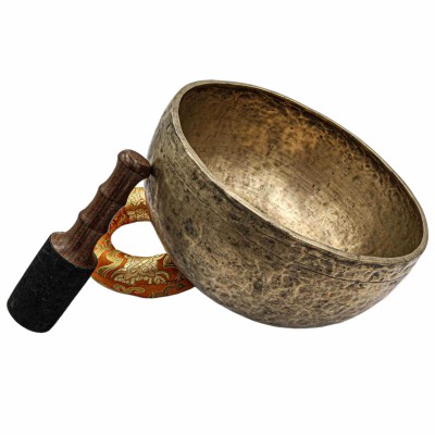 [old], Buddhist [real Antique] Hand Beaten [jambati] Singing Bowl