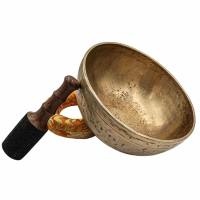 [old], Buddhist [real Antique] Hand Beaten [jambati] Singing Bowl
